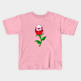 Rose Cat Kids T-Shirt